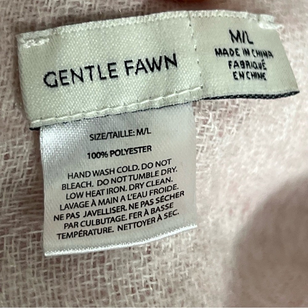 Gentle Fawn Pink Fringe Poncho Sweater - Picture 12 of 13
